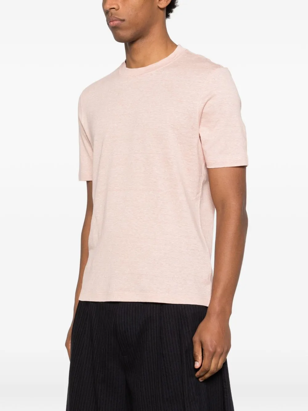 LINEN BLEND T-SHIRT sold by Lord & Taylor product image thumbnail 3