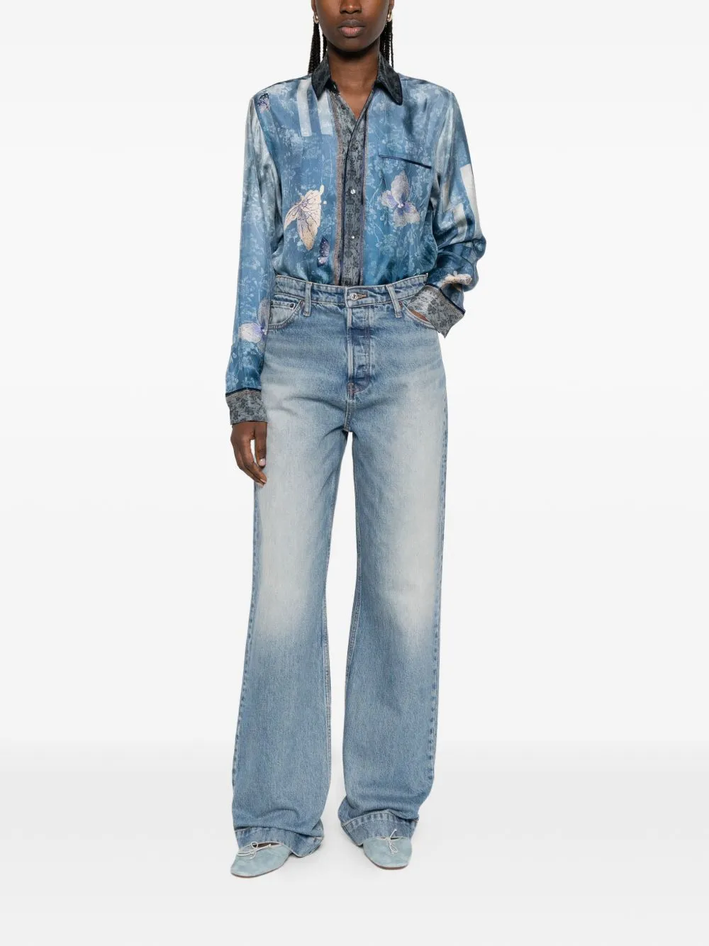 PRINTED SILK SHIRT sold by Lord & Taylor product image thumbnail 5