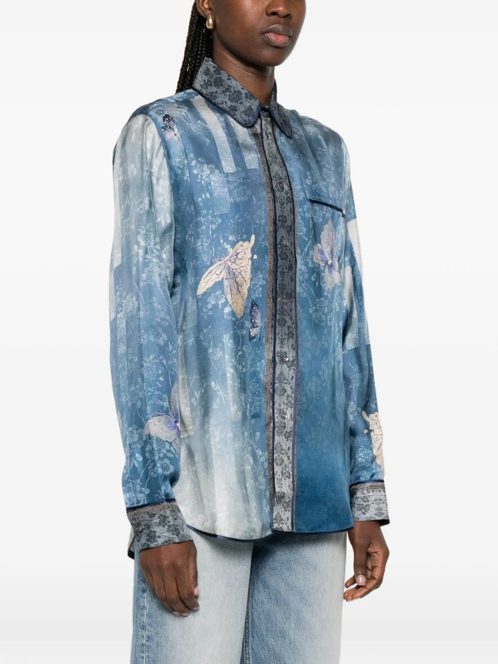 PRINTED SILK SHIRT sold by Lord & Taylor product image thumbnail 2
