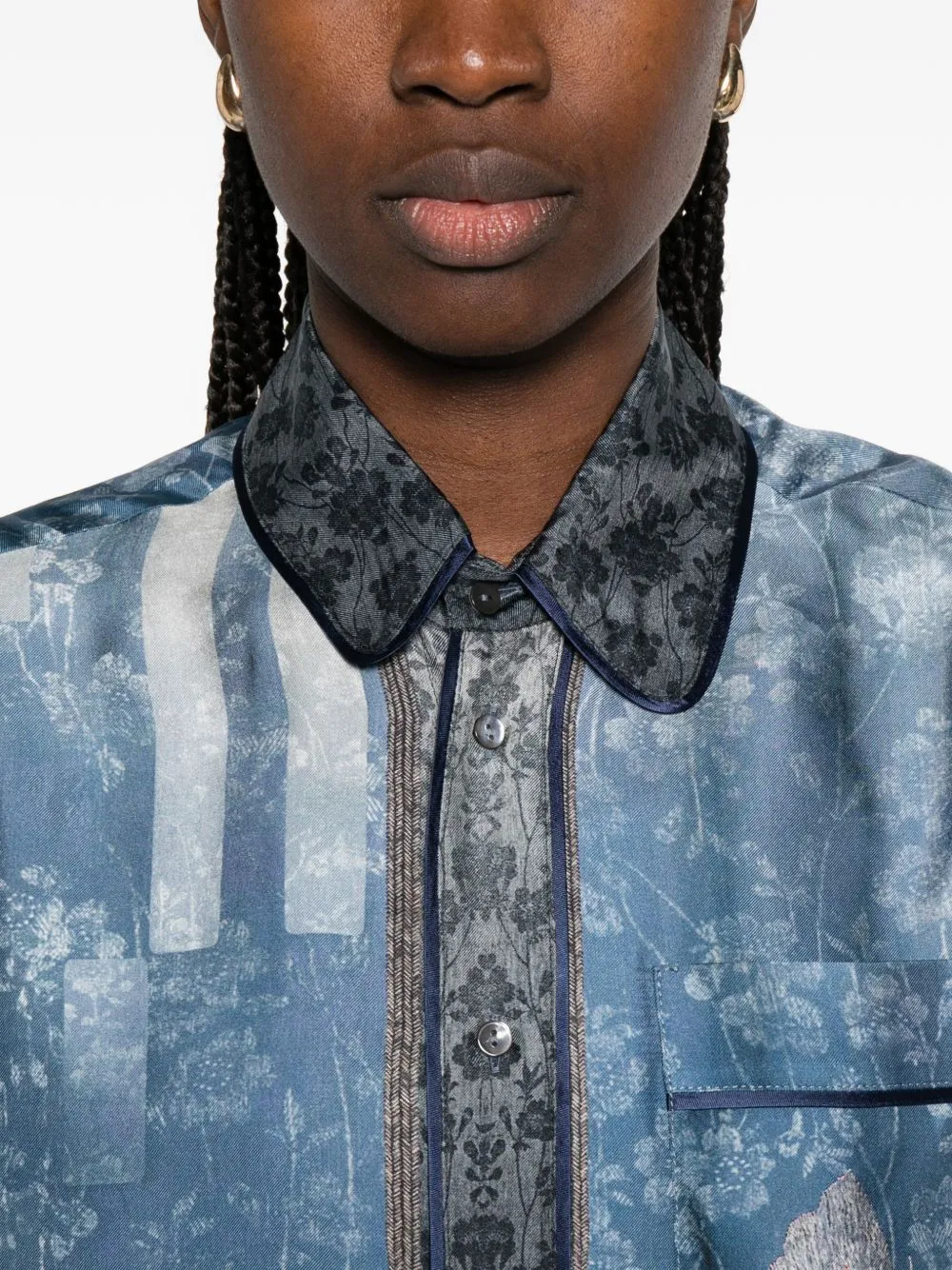PRINTED SILK SHIRT sold by Lord & Taylor product image thumbnail 4