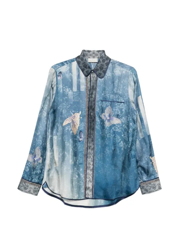 PRINTED SILK SHIRT made by Pierre-Louis Mascia