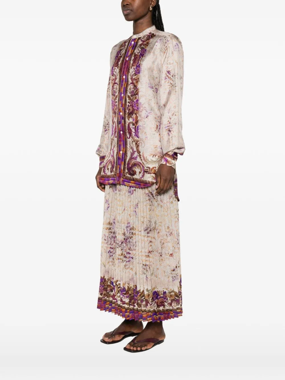 PRINTED SILK SHIRT sold by Lord & Taylor product image thumbnail 5
