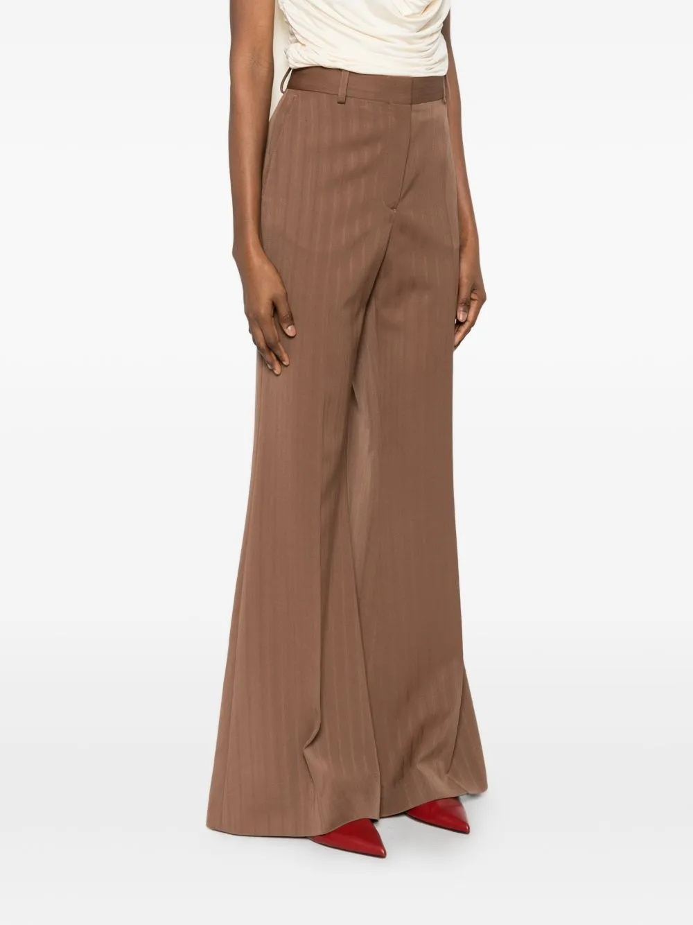 WOOL FLARED LEG TROUSERS sold by Lord & Taylor product image thumbnail 5