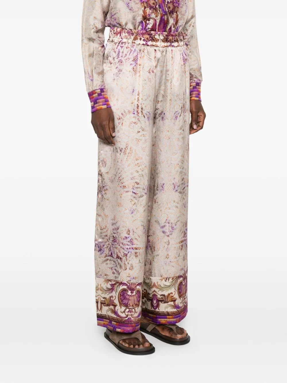 PRINTED SILK TROUSERS sold by Lord & Taylor product image thumbnail 2