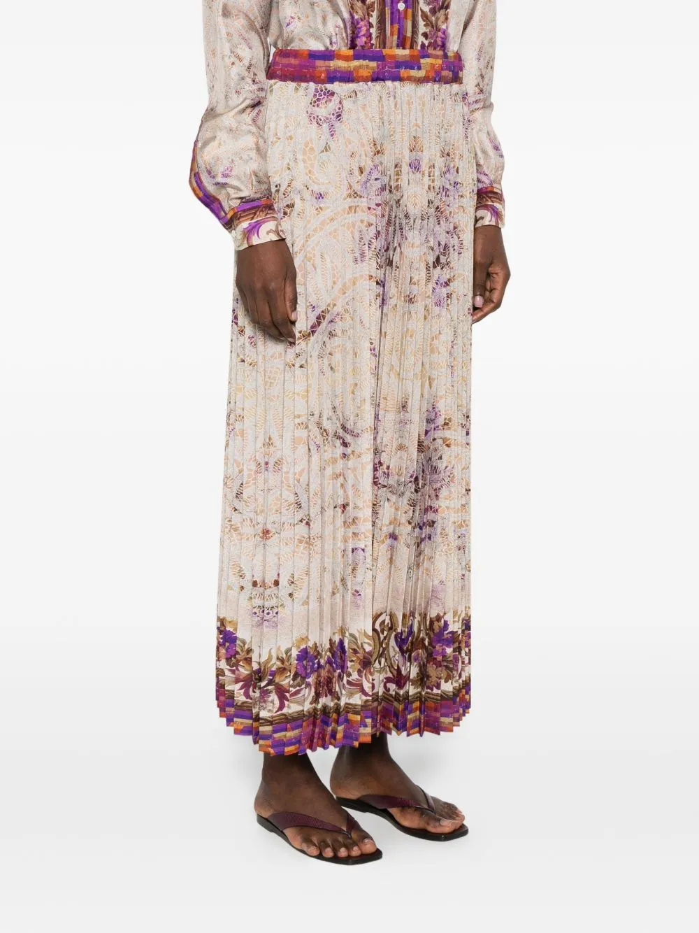 PRINTED SILK SKIRT sold by Lord & Taylor product image thumbnail 3