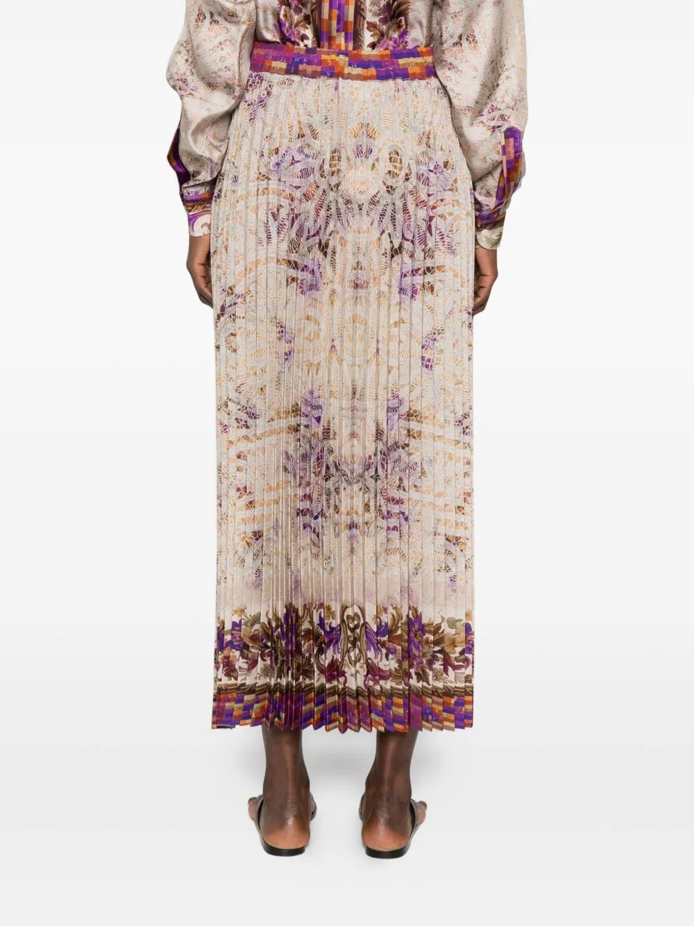 PRINTED SILK SKIRT sold by Lord & Taylor product image thumbnail 4