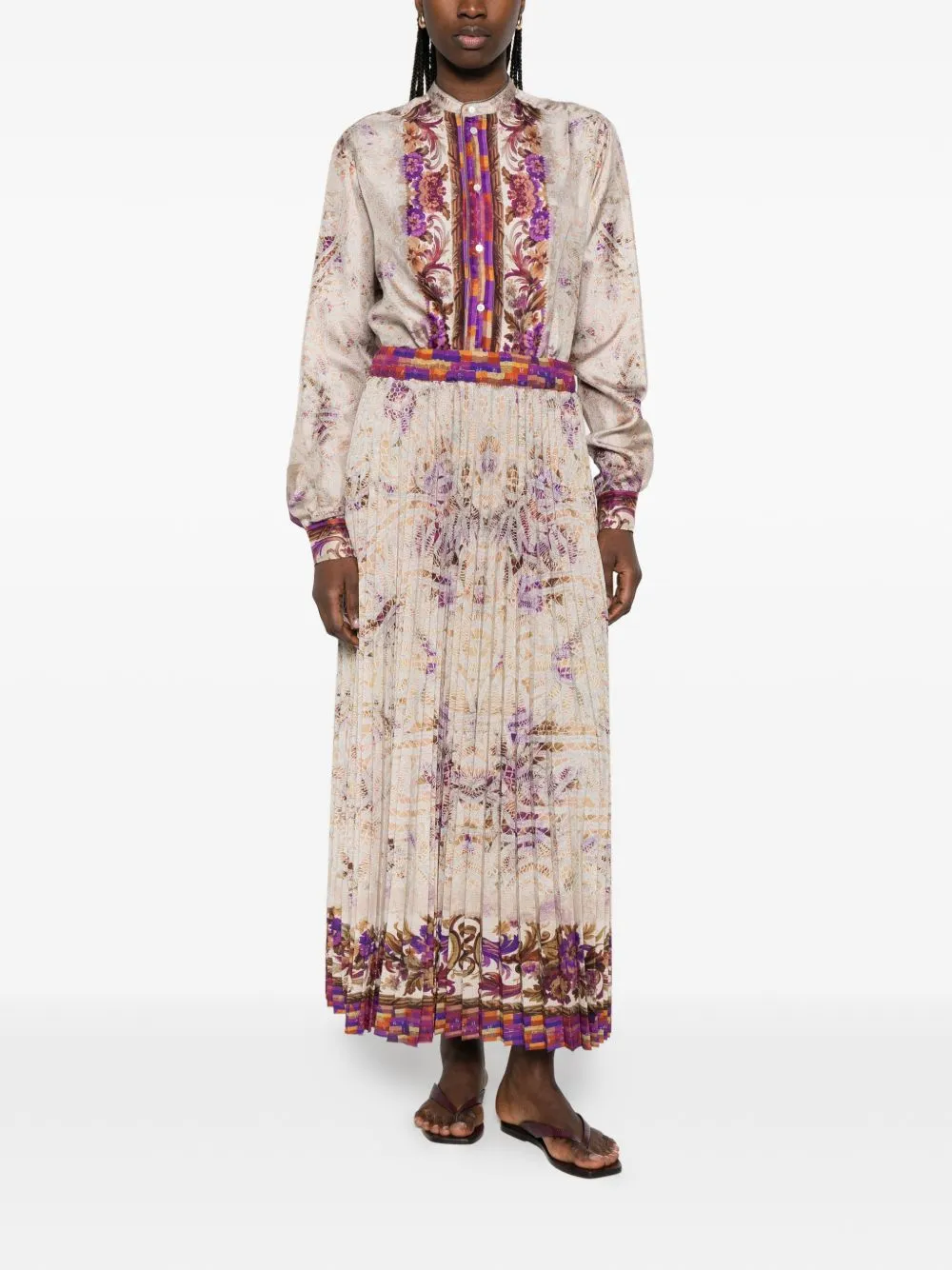 PRINTED SILK SKIRT sold by Lord & Taylor product image thumbnail 5