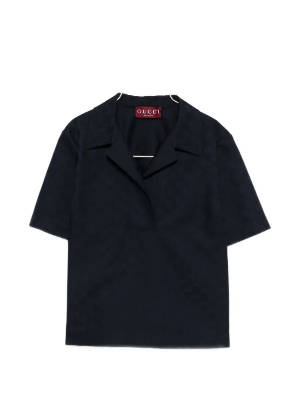 BLUE POLYESTER T-SHIRT made by Gucci