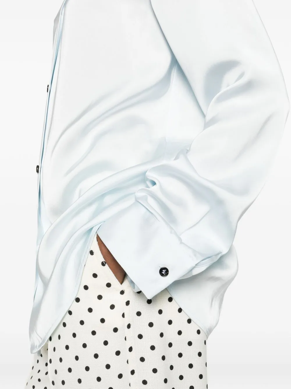 CLEAR BLUE VISCOSE SHIRT sold by Lord & Taylor product image thumbnail 5