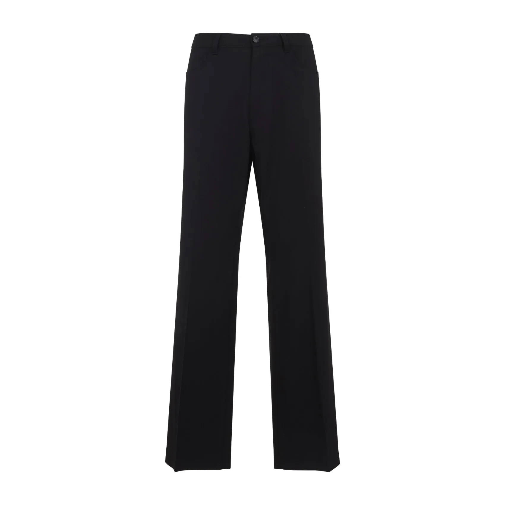 BLACK WOOL ELASTANE TAILORED PANTS sold by Lord & Taylor