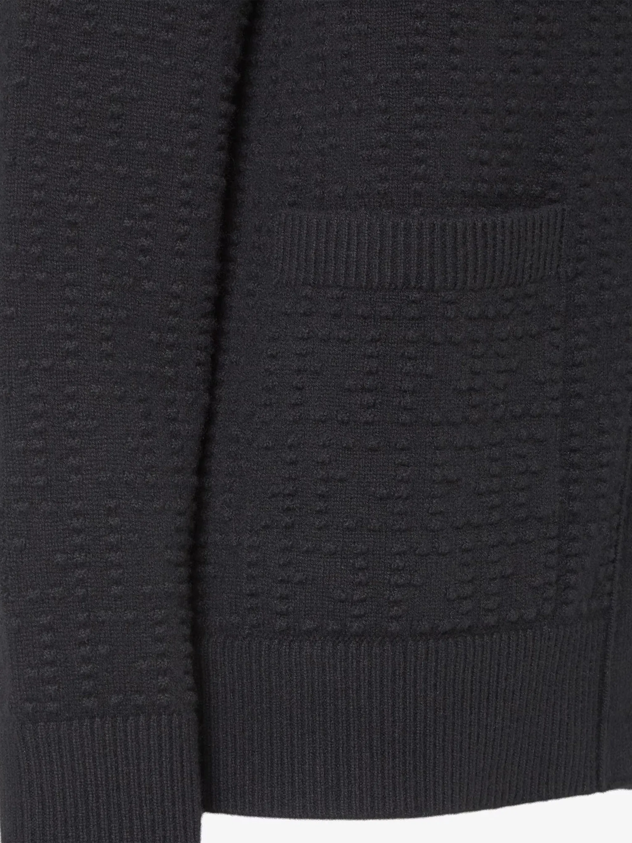 BLACK WOOL CASHMERE CARDIGAN SWEATER sold by Lord & Taylor product image thumbnail 3