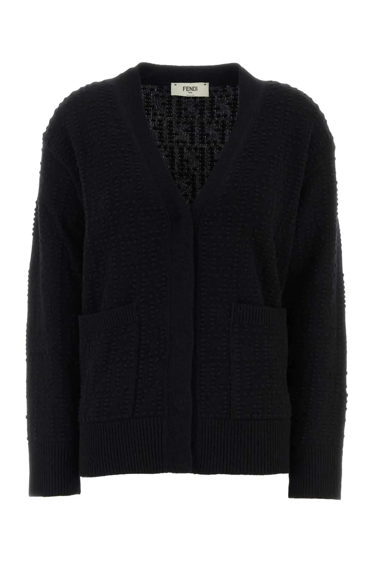 BLACK WOOL CASHMERE CARDIGAN SWEATER sold by Lord & Taylor