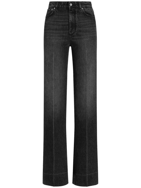 BLACK COTTON WIDE LEG TROUSERS sold by Lord & Taylor