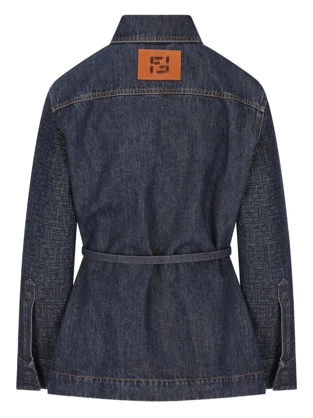 BLUE COTTON PADDED DENIM JACKET sold by Lord & Taylor product image thumbnail 2
