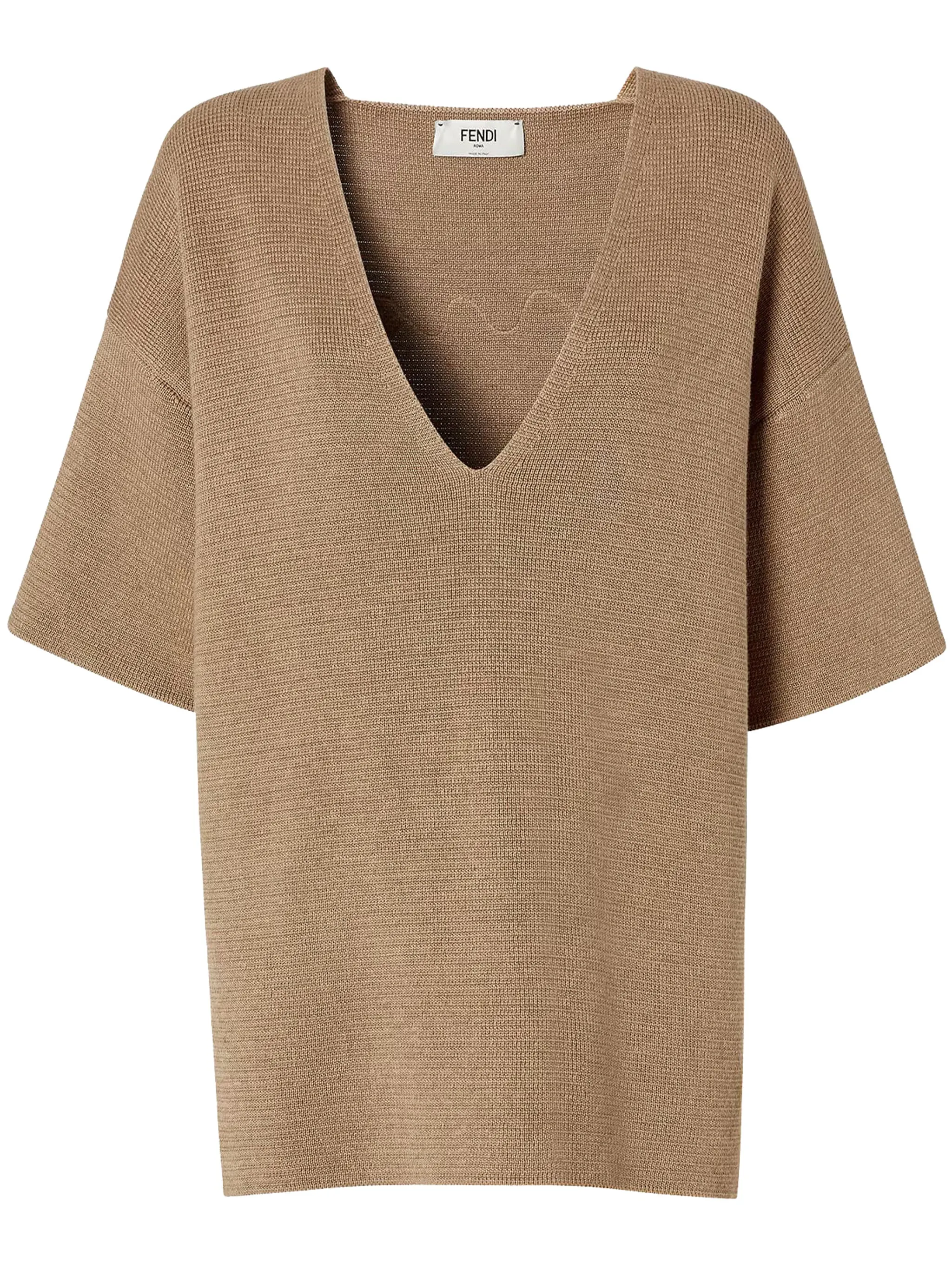 BROWN LINEN TOP ESSENTIAL sold by Lord & Taylor