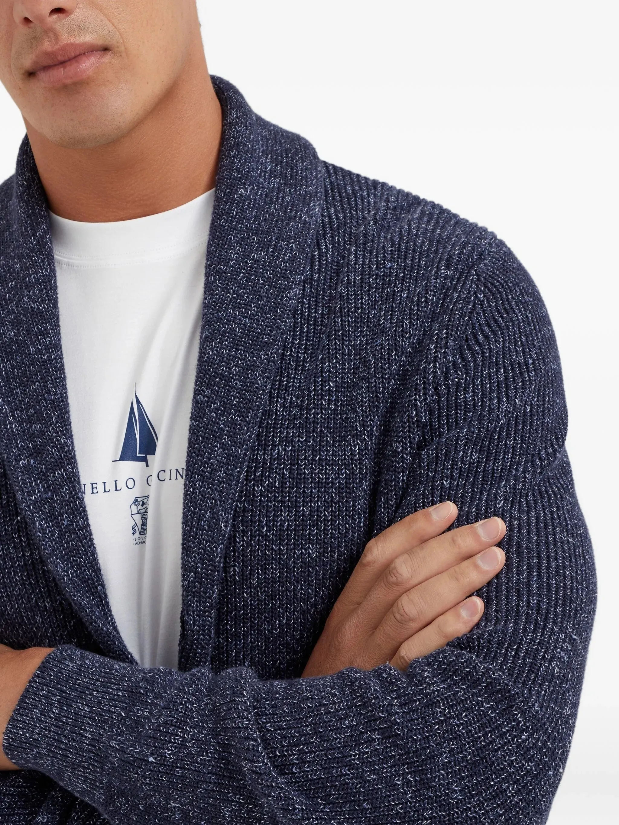 NAVY KNITTED GARMENT OPEN FRONT sold by Lord & Taylor product image thumbnail 5