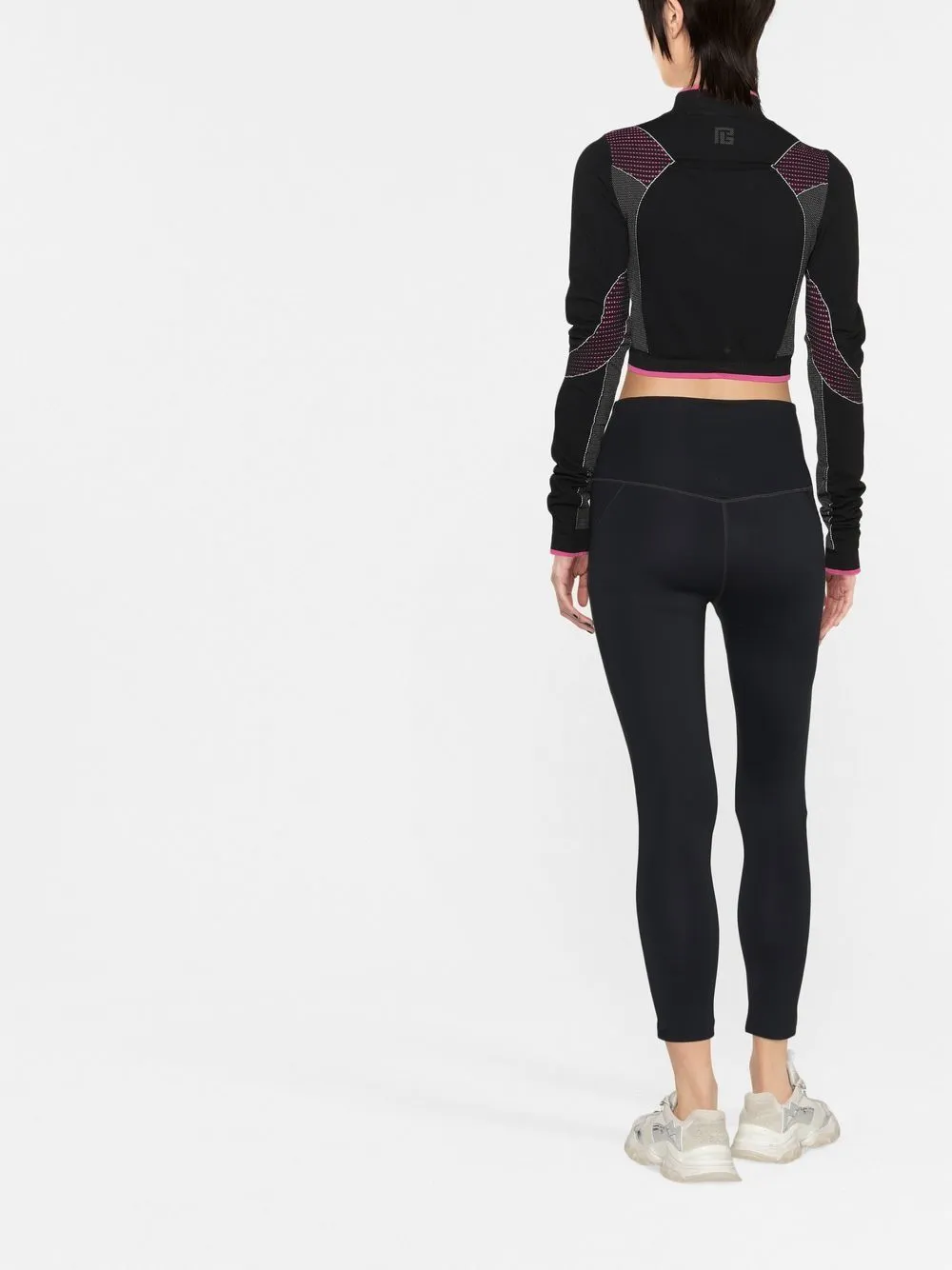 BLACK POLYAMIDE SEAMLESS JERSEY TOP sold by Lord & Taylor product image thumbnail 4