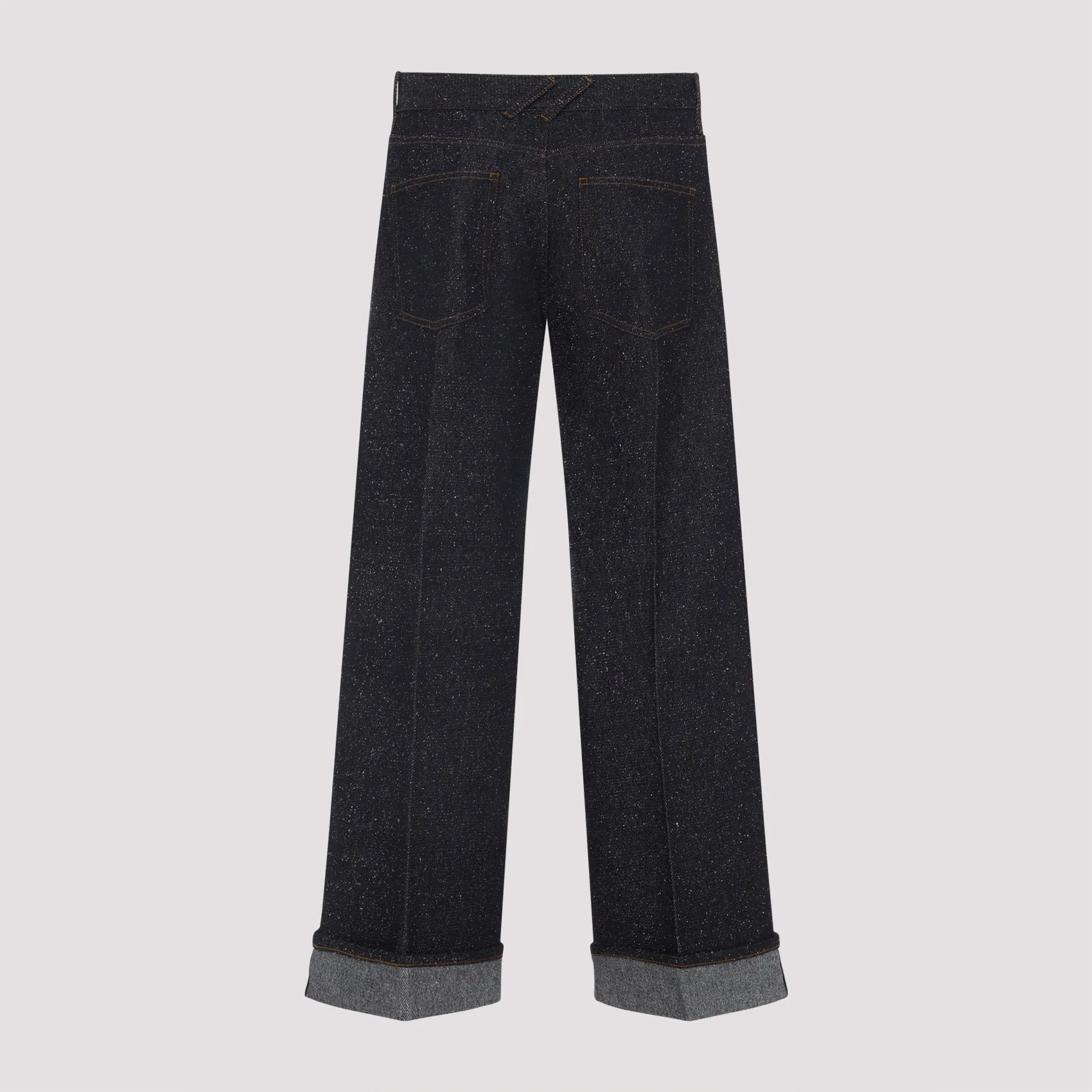 BLUE COTTON NYLON STRAIGHT-LEG JEANS sold by Lord & Taylor product image thumbnail 3