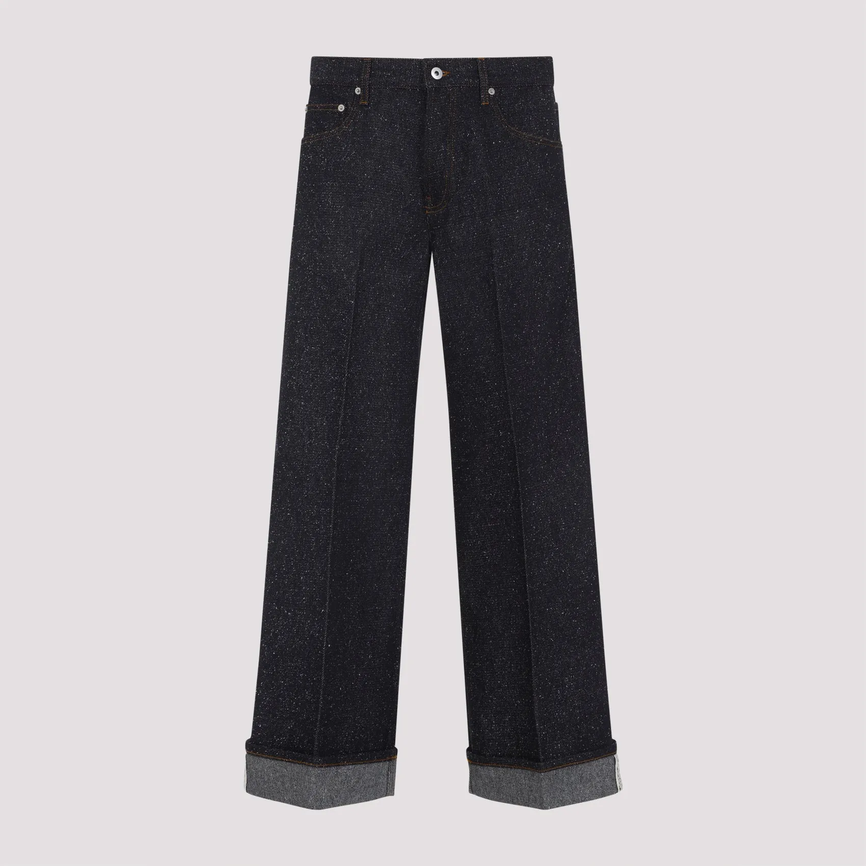 BLUE COTTON NYLON STRAIGHT-LEG JEANS sold by Lord & Taylor product image thumbnail 2