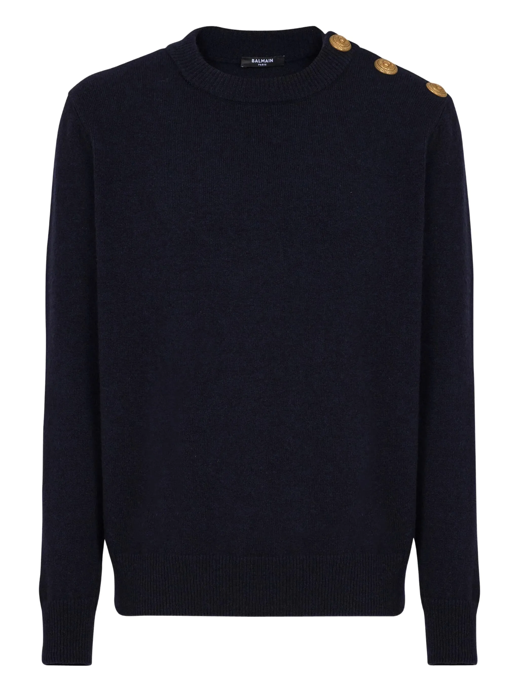 BLUE WOOL CREW NECK SWEATER sold by Lord & Taylor