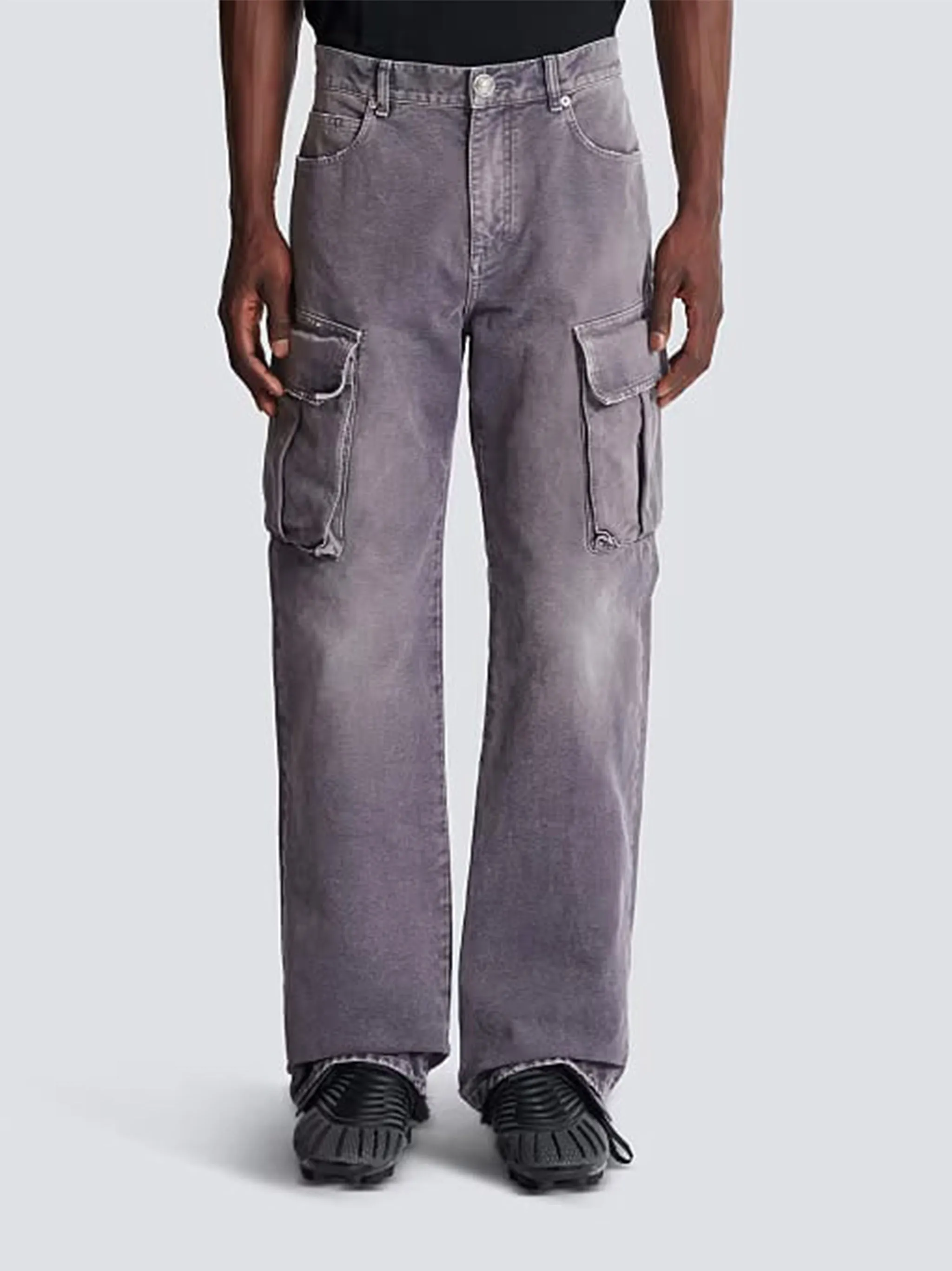 GREY COTTON LARGE JEANS sold by Lord & Taylor product image thumbnail 2