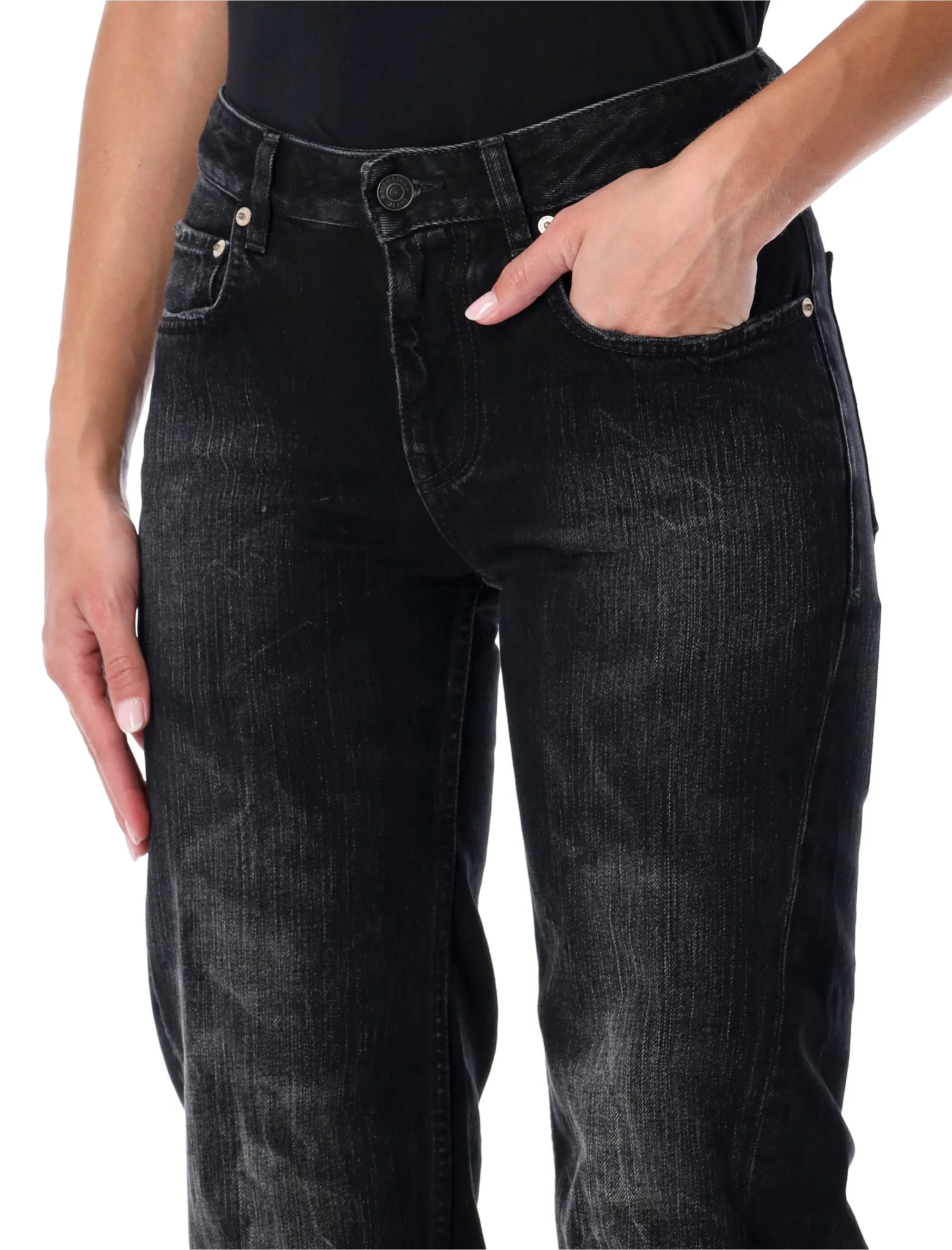 BLACK COTTON WIDE LEG PANTS sold by Lord & Taylor product image thumbnail 3