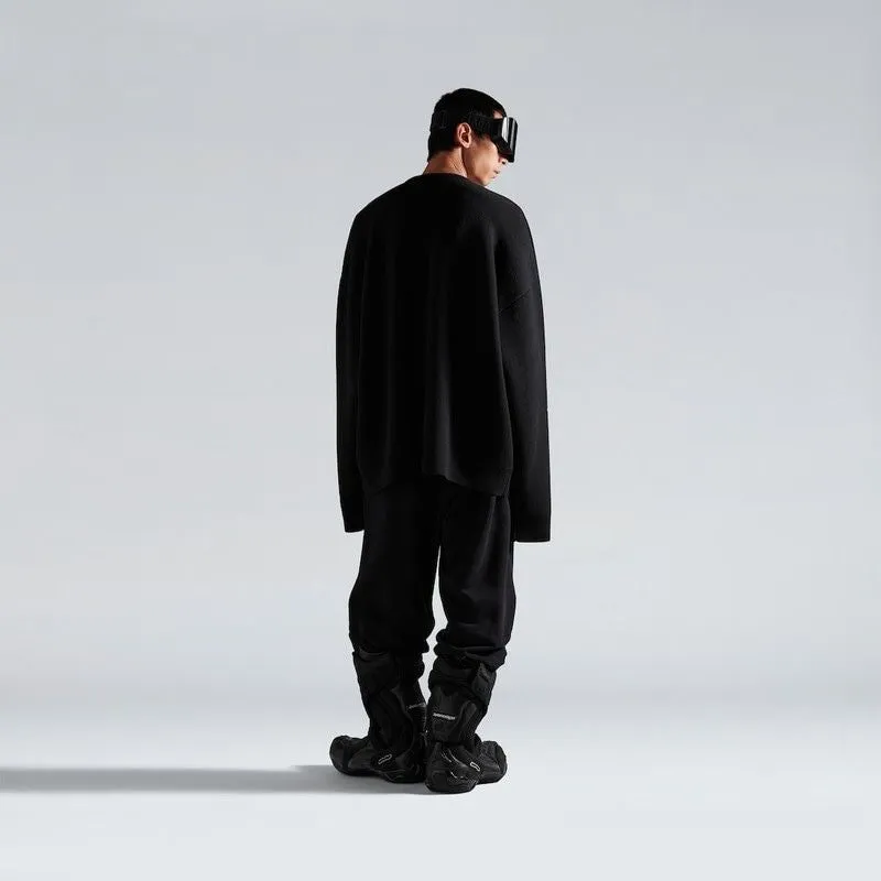 BLACK WOOL SWEATER SKI CREWNECK sold by Lord & Taylor product image thumbnail 5