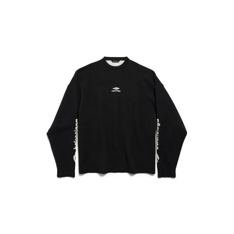 BLACK WOOL SWEATER SKI CREWNECK sold by Lord & Taylor
