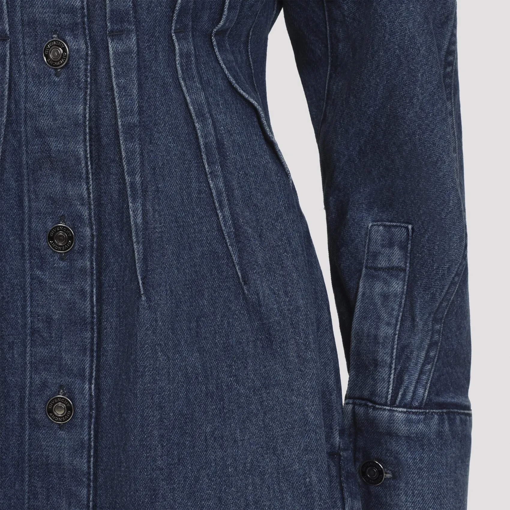 BLUE COTTON SHORT WAISTED DRESS sold by Lord & Taylor product image thumbnail 5