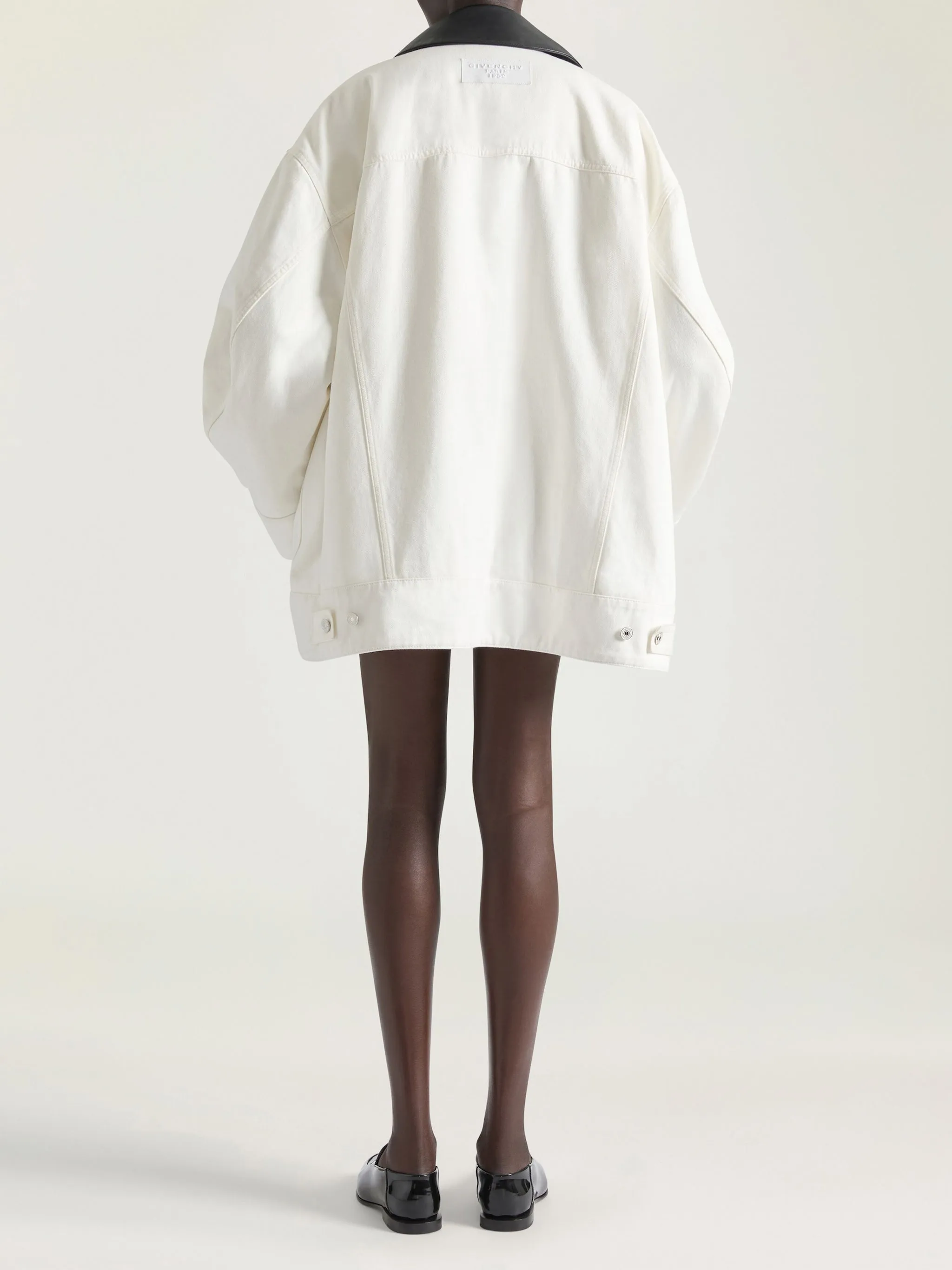 WHITE COTTON DENIM PARKA sold by Lord & Taylor product image thumbnail 3