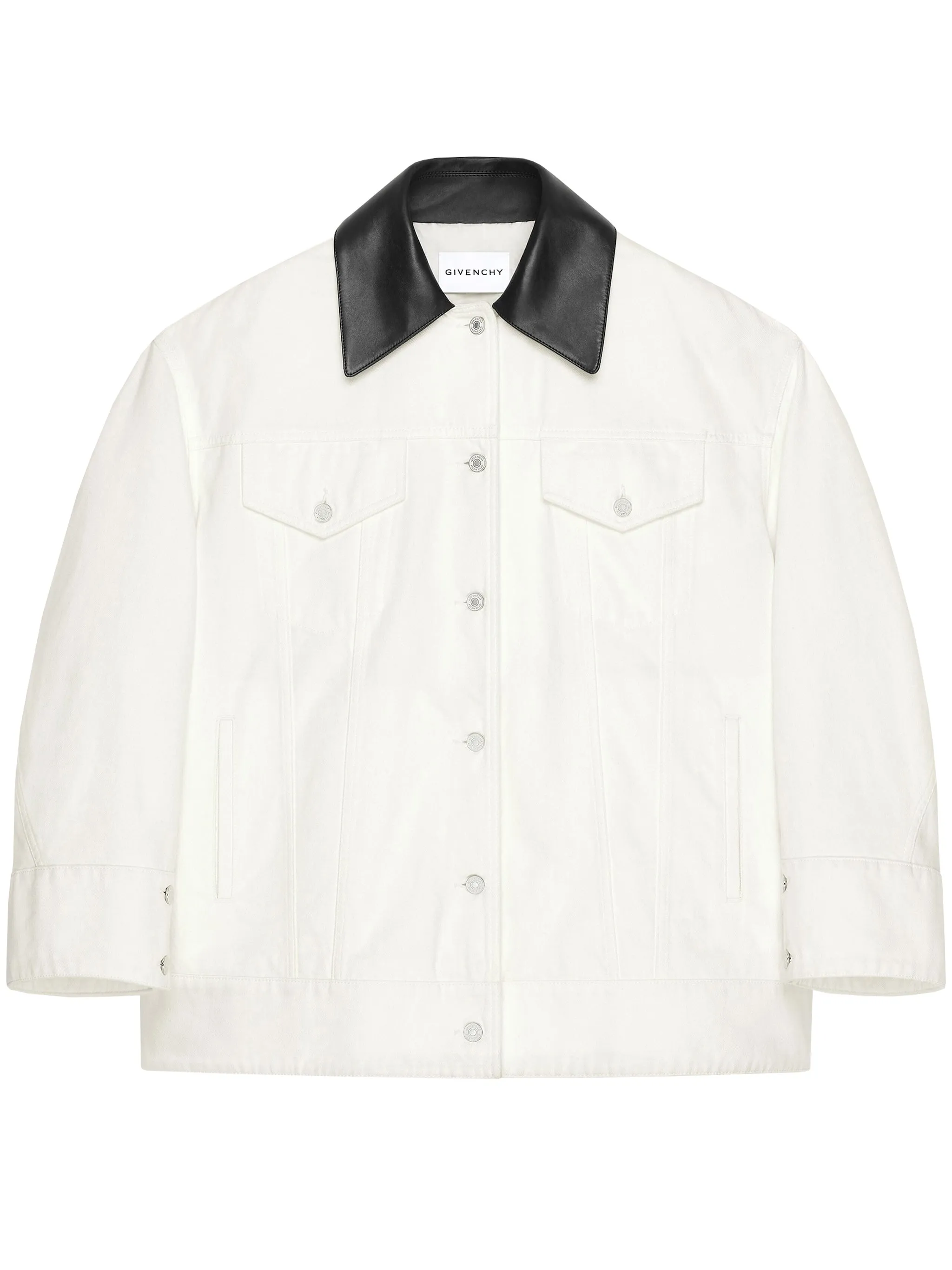 WHITE COTTON DENIM PARKA sold by Lord & Taylor