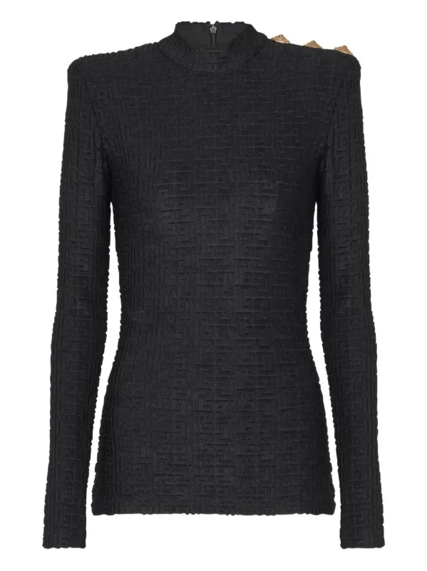 BLACK VISCOSE TOPS LONG SLEEVE sold by Lord & Taylor