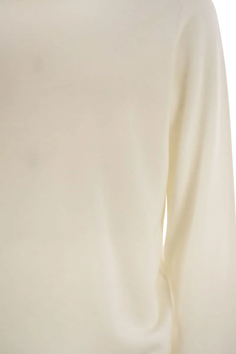 WHITE CASHMERE TURTLENECK SWEATER sold by Lord & Taylor product image thumbnail 4