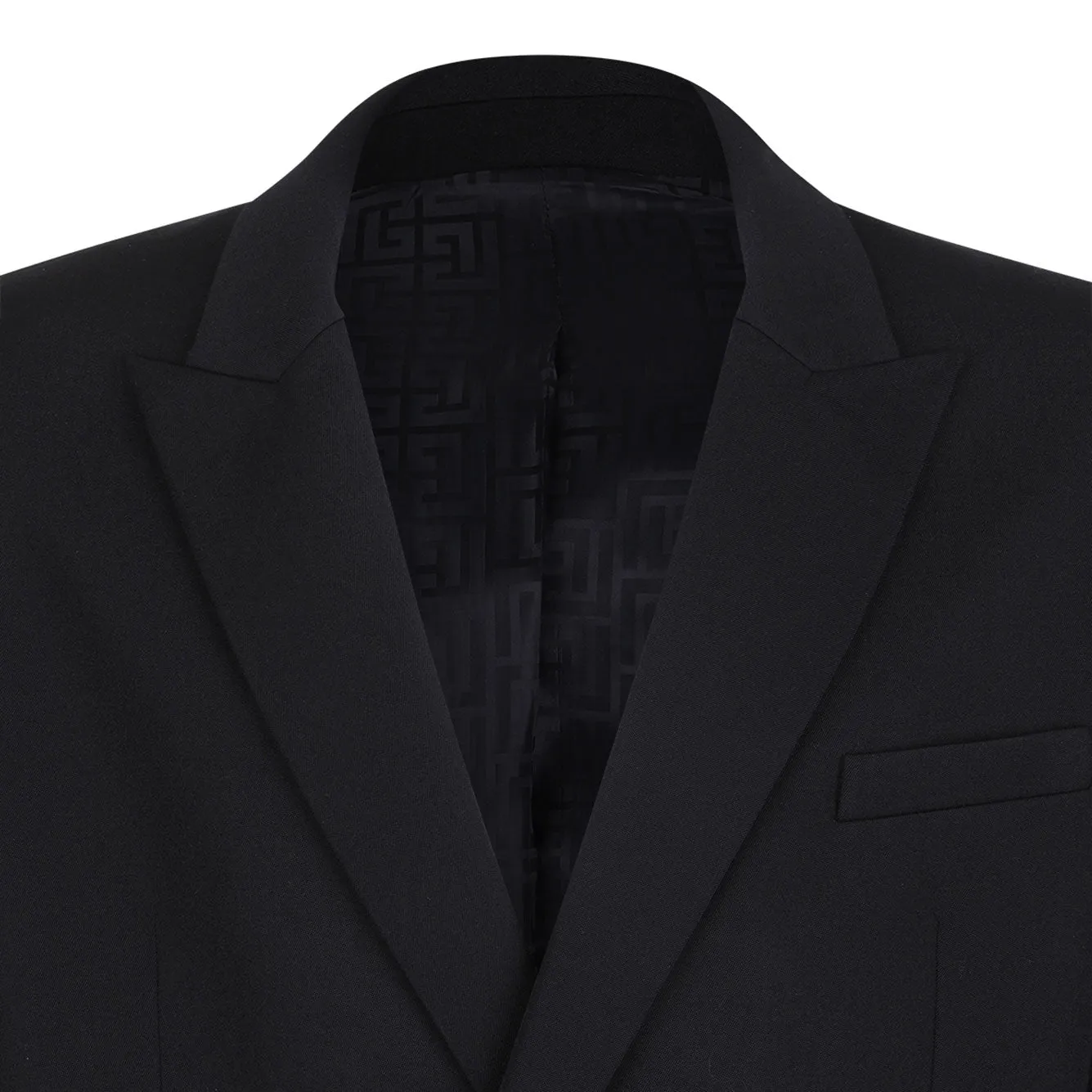 BLACK WOOL FITTED COLLECTION BLAZER sold by Lord & Taylor product image thumbnail 3