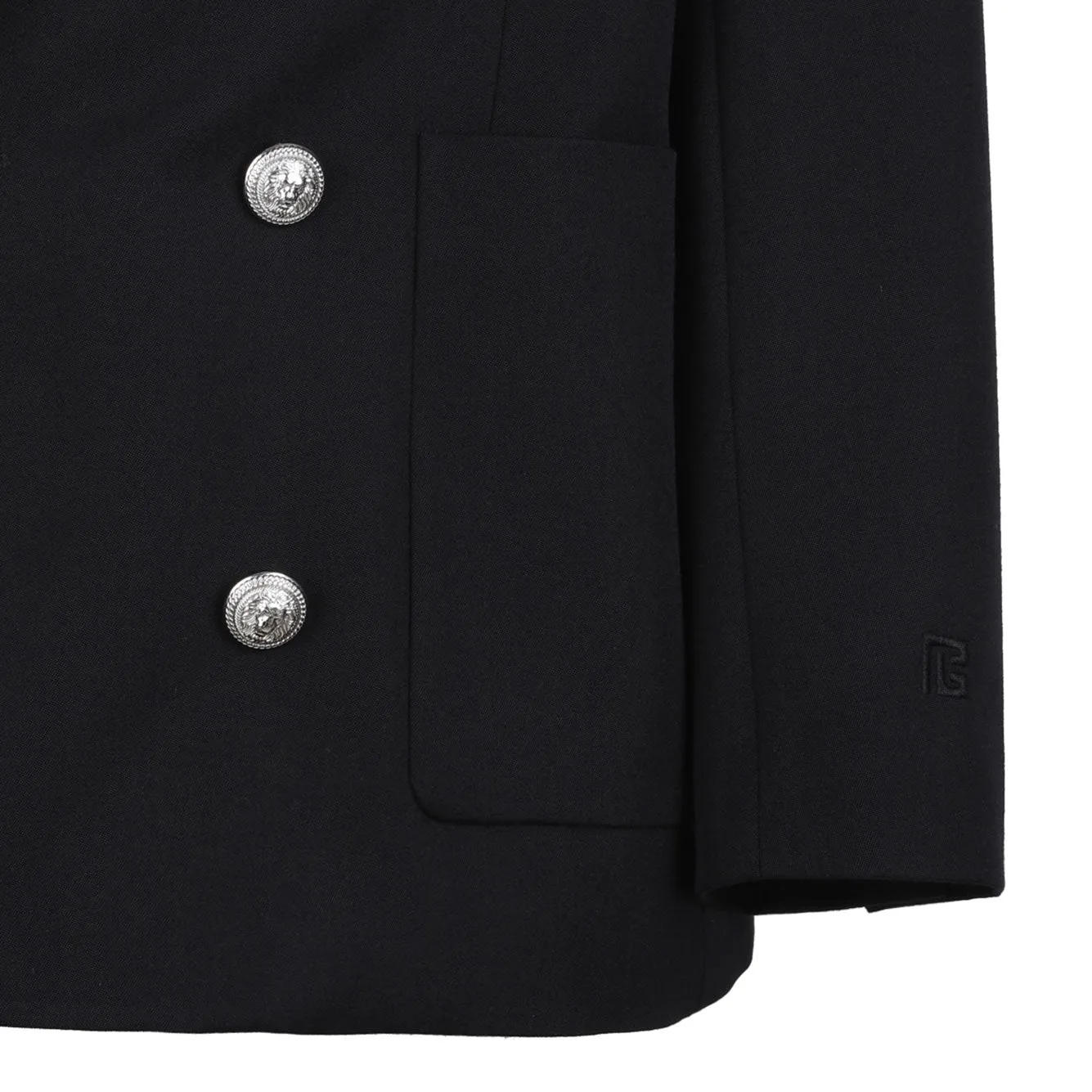 BLACK WOOL FITTED COLLECTION BLAZER sold by Lord & Taylor product image thumbnail 4