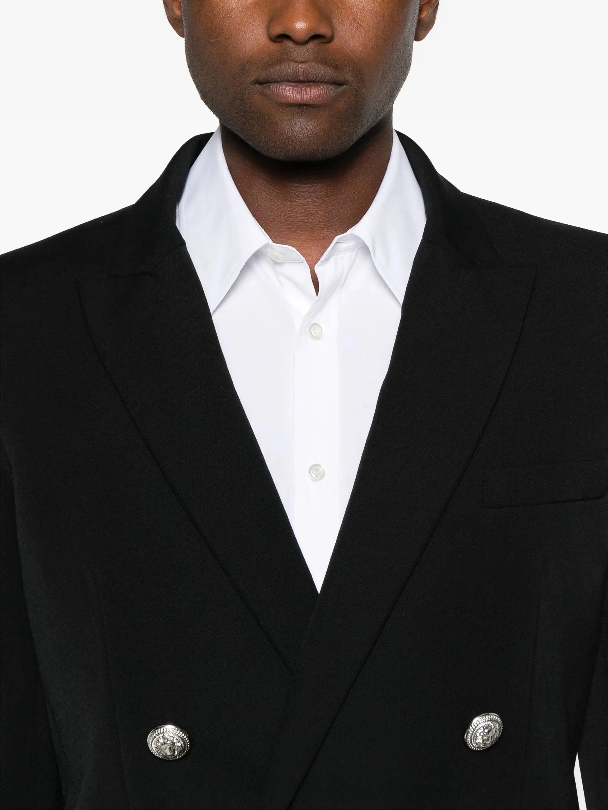 BLACK WOOL FITTED COLLECTION BLAZER sold by Lord & Taylor product image thumbnail 5