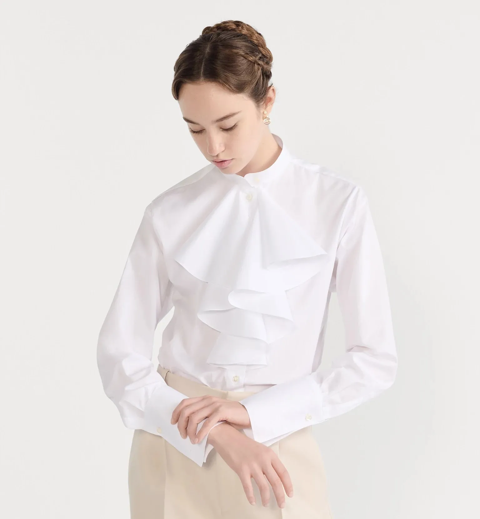 WHITE COTTON SHIRT sold by Lord & Taylor