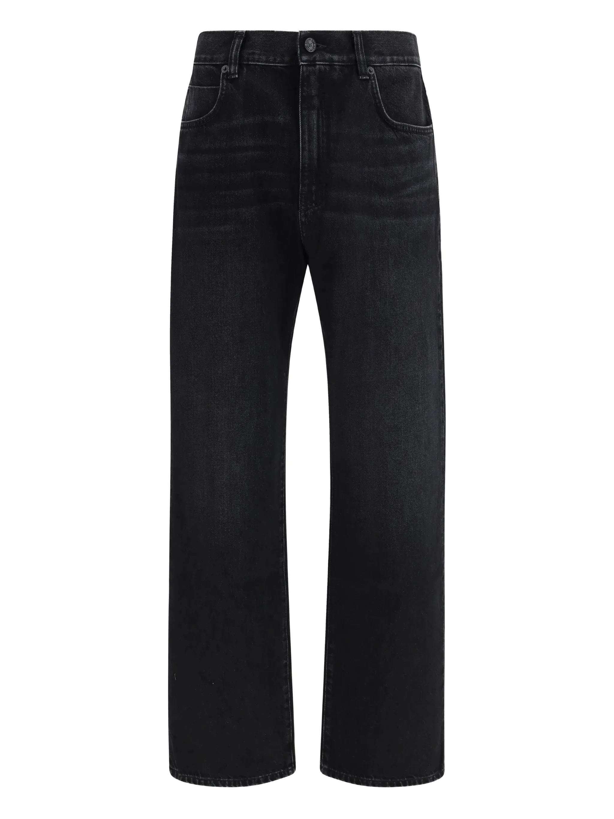 BLACK COTTON WIDE LEG JEANS sold by Lord & Taylor
