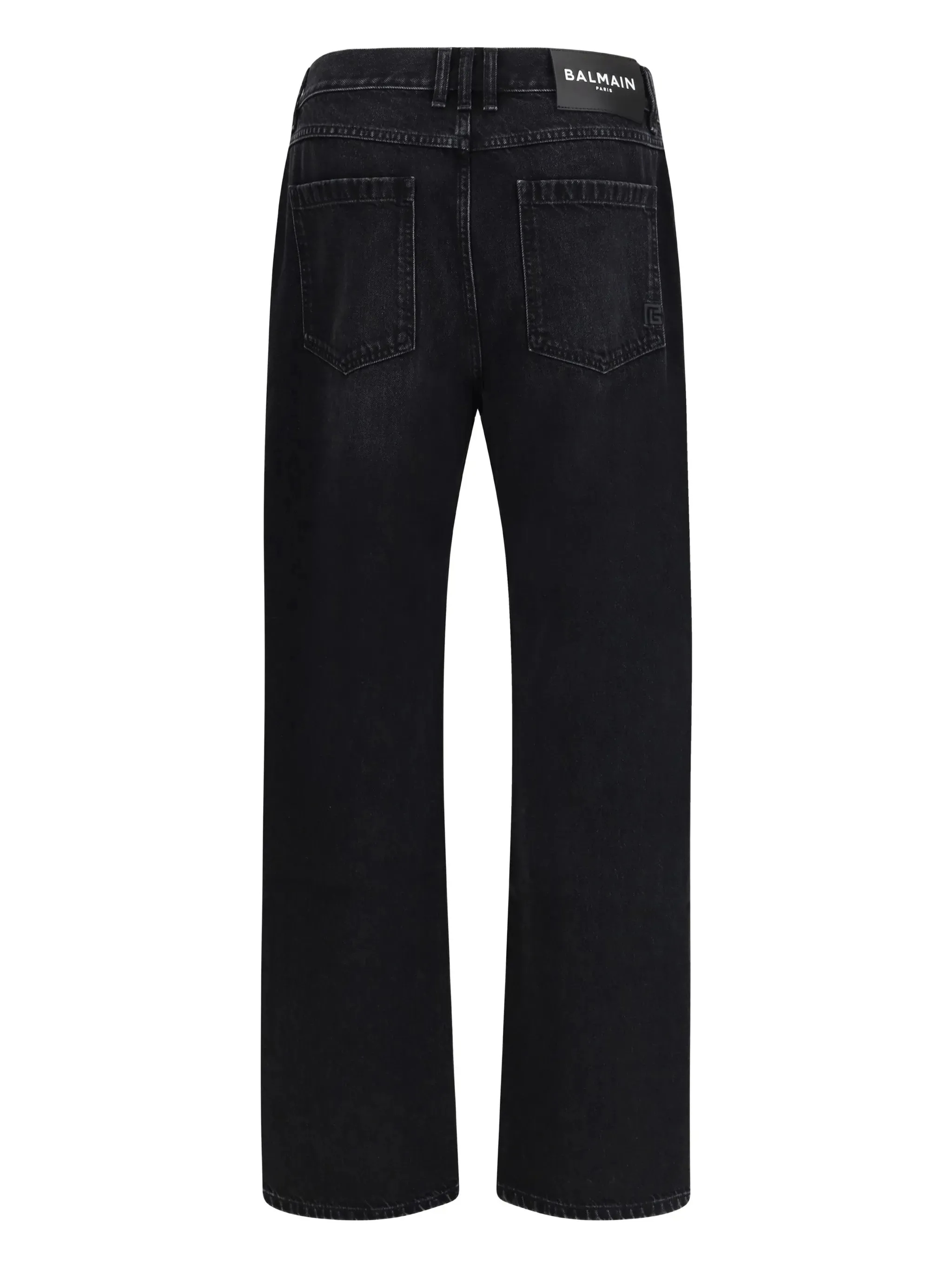 BLACK COTTON WIDE LEG JEANS sold by Lord & Taylor product image thumbnail 2