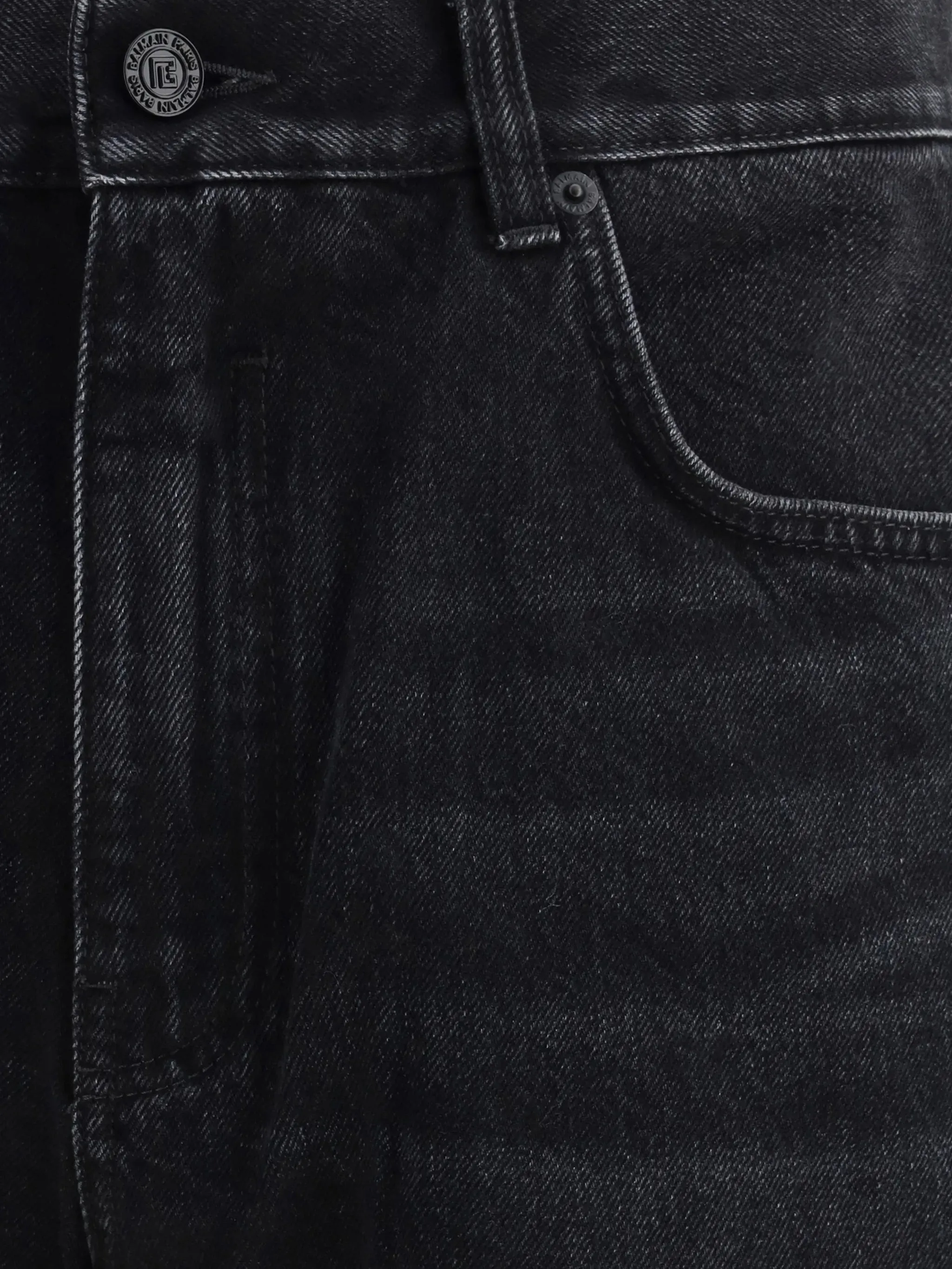 BLACK COTTON WIDE LEG JEANS sold by Lord & Taylor product image thumbnail 3