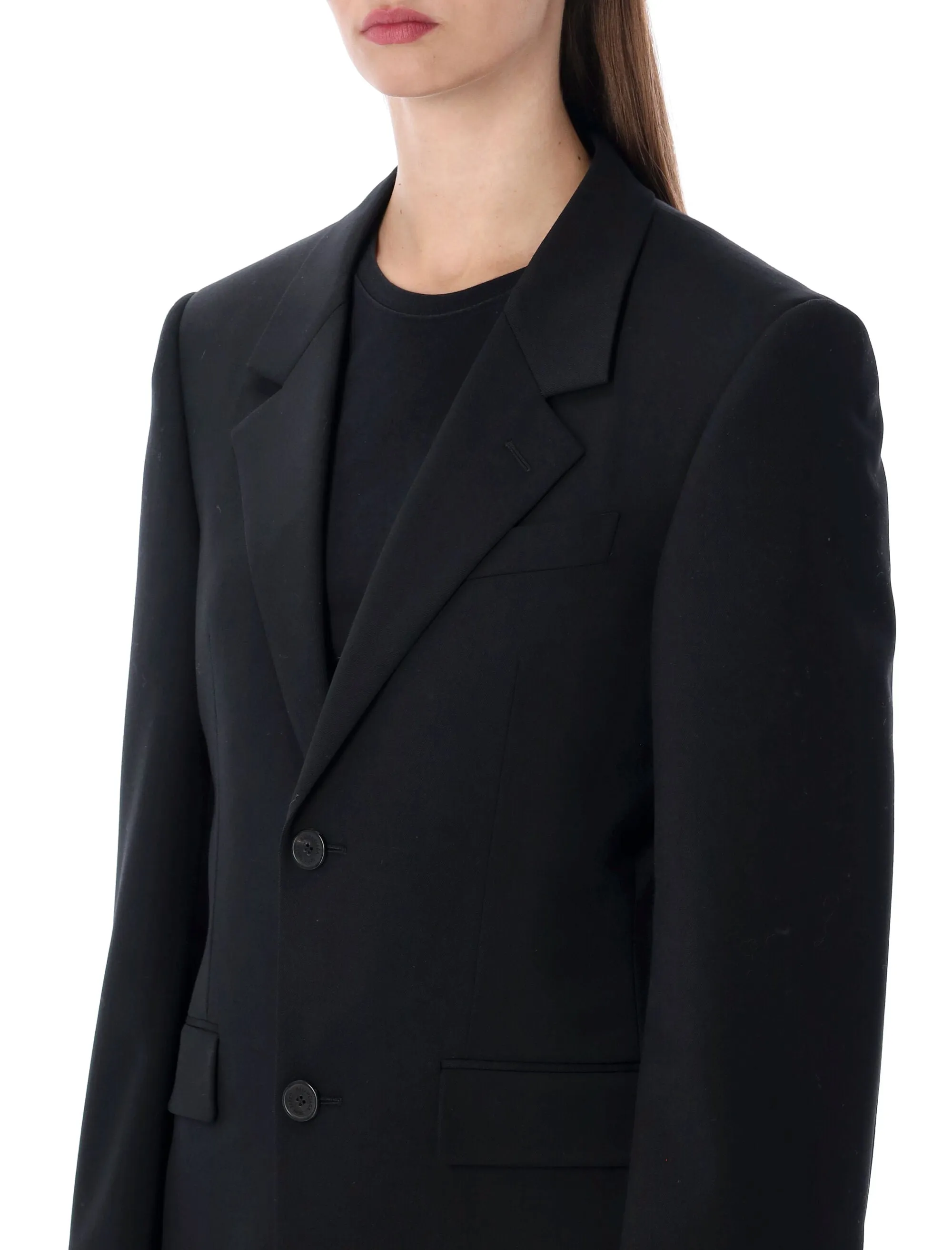 BLACK WOOL JACKETS TAILORED JACKET sold by Lord & Taylor product image thumbnail 3