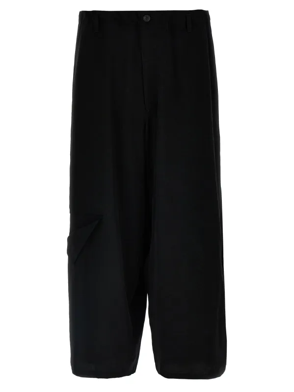 'Ta Tuxedo Cut-Out Detail' pants made by Yohji Yamamoto