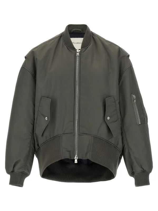 'Curved Hem' bomber jacket made by J.W. Anderson