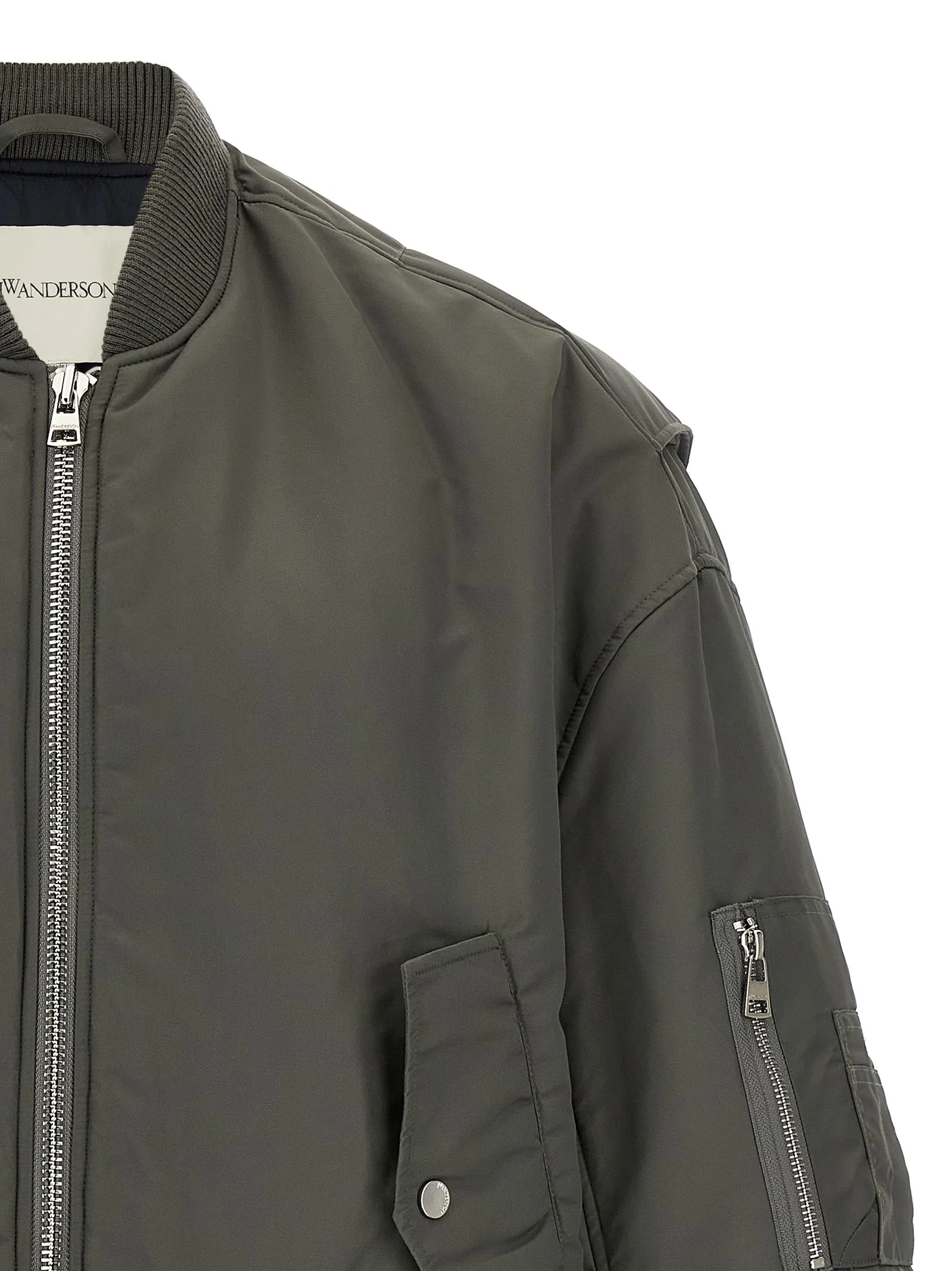 'Curved Hem' bomber jacket sold by Lord & Taylor product image thumbnail 3