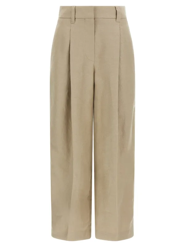 Linen trousers made by Brunello Cucinelli