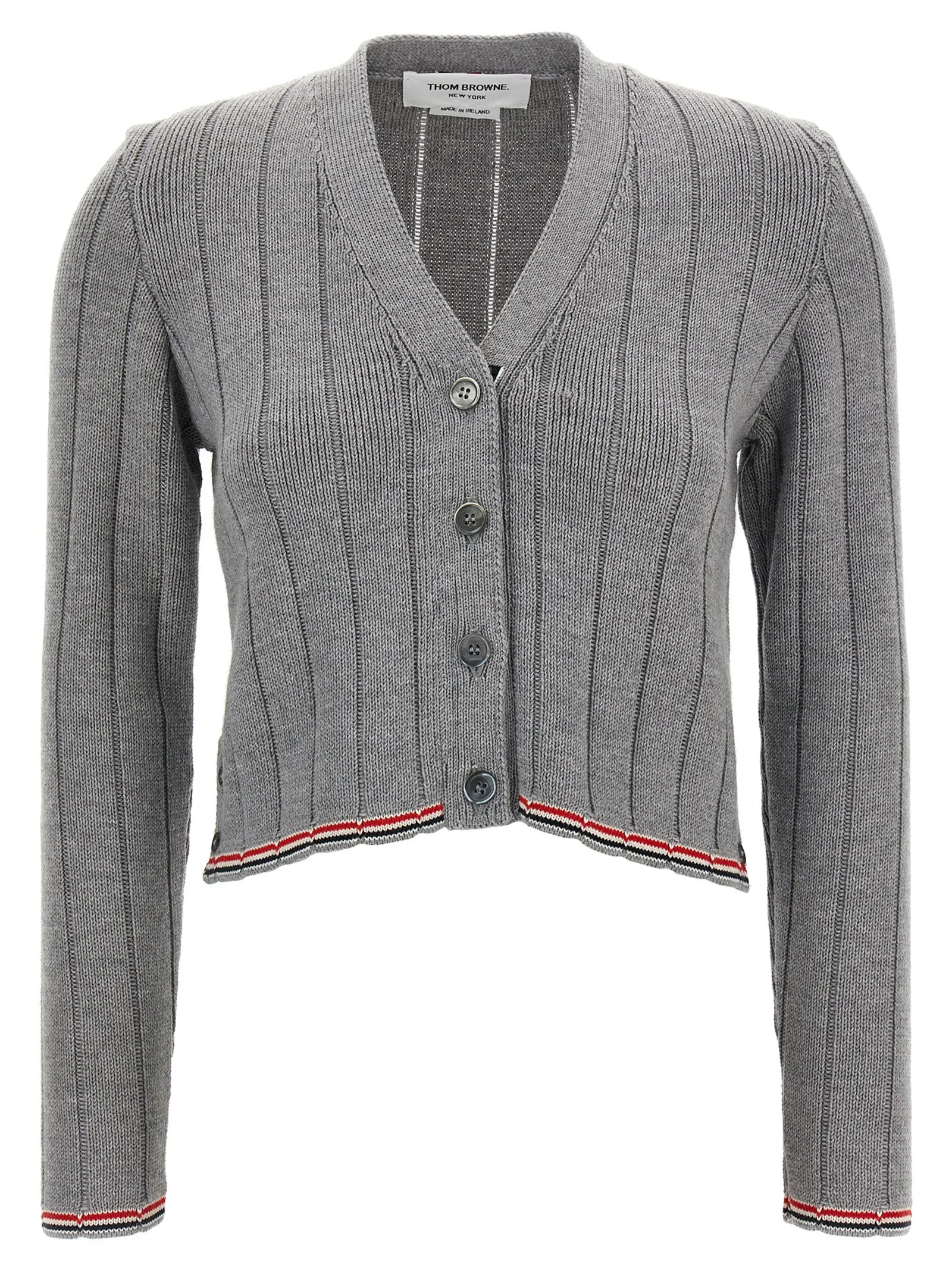 'RWB' jacquard cardigan sold by Lord & Taylor
