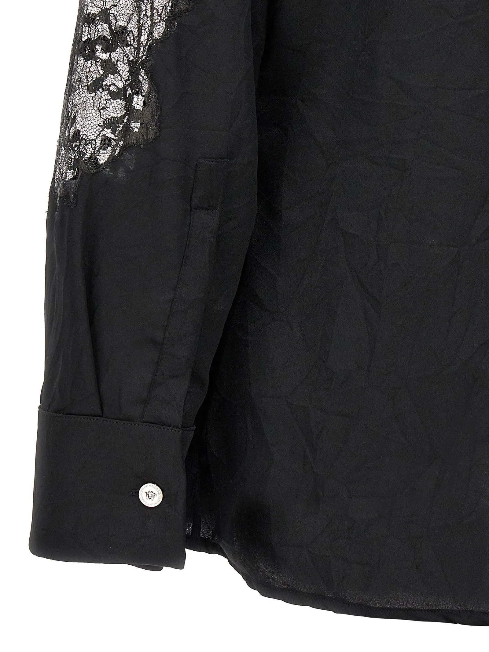 Satin lace shirt sold by Lord & Taylor product image thumbnail 4