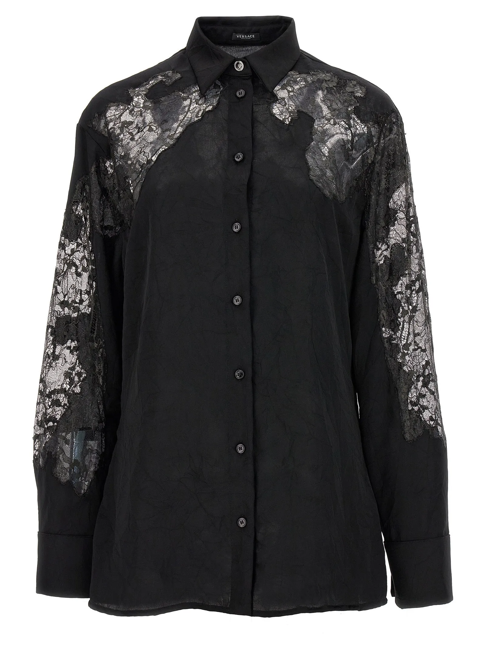 Satin lace shirt sold by Lord & Taylor