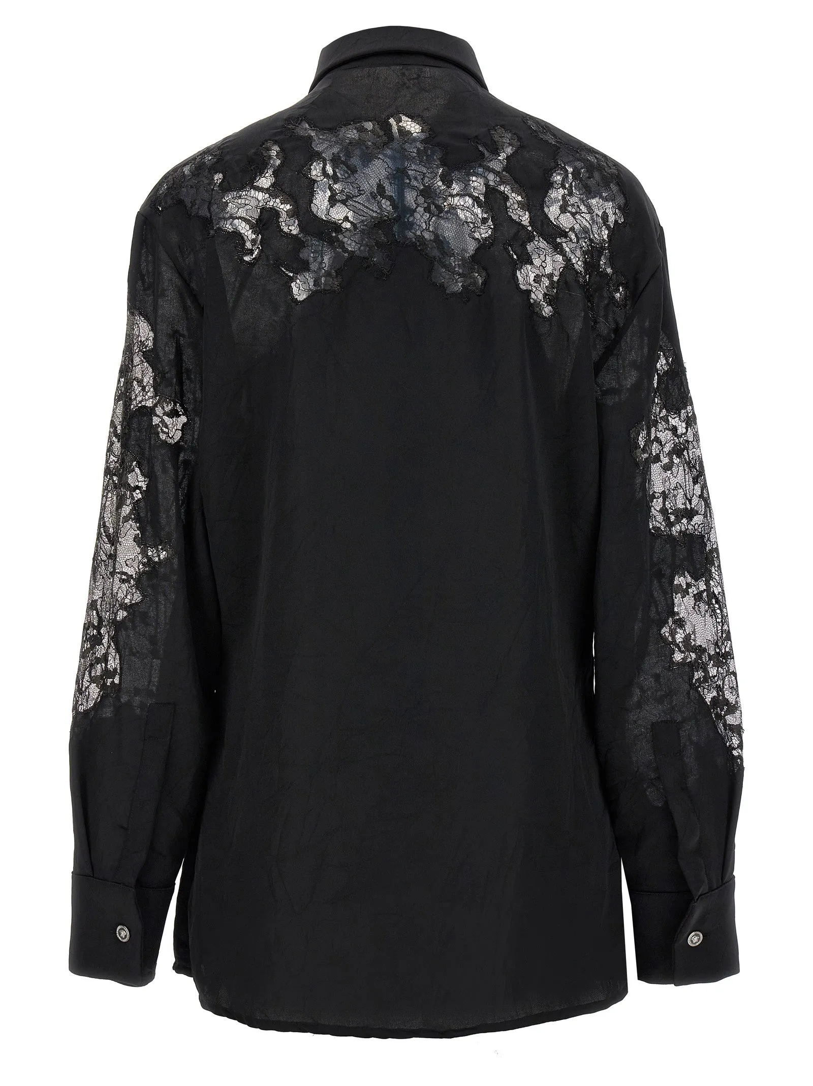 Satin lace shirt sold by Lord & Taylor product image thumbnail 2