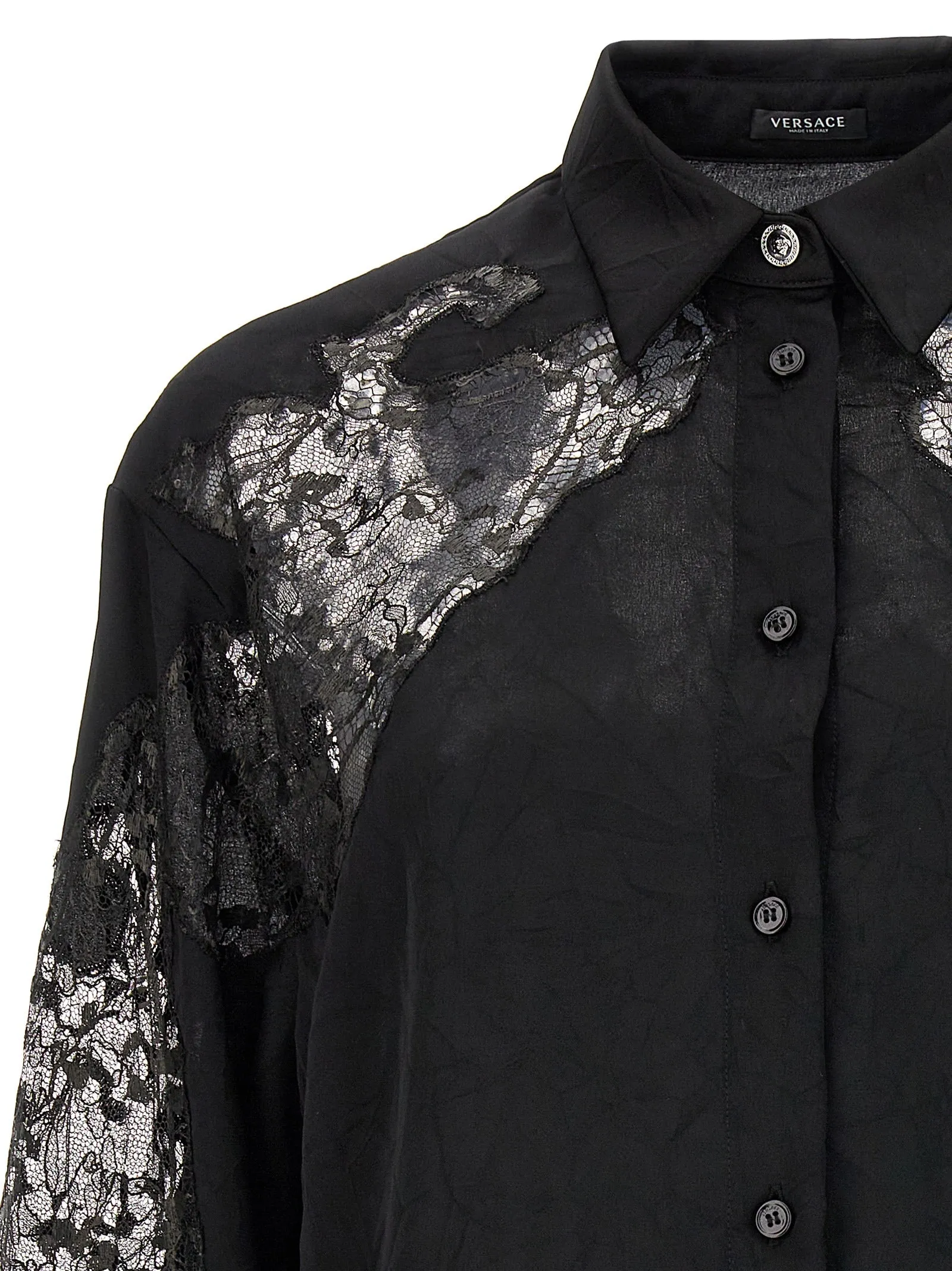 Satin lace shirt sold by Lord & Taylor product image thumbnail 3